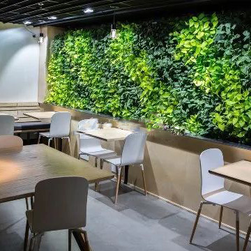 咖啡店植物墙